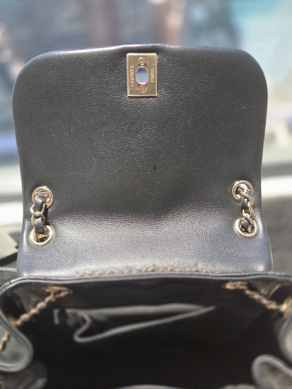 Chanel Large Duma Calfskin Leather Backpack Black - Picture 10 of 15
